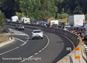 Montalto di Castro - Traffico in tilt sull'Aurelia