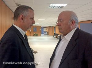 Francesco Storace con l'avvocato Maurizio Sangermano