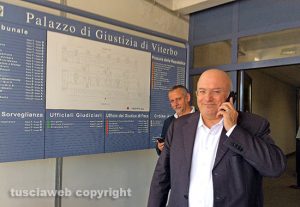Francesco Storace con l'avvocato Maurizio Sangermano