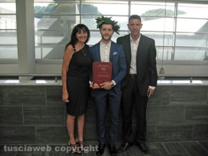 Samuel Schiaffino con mamma Verena e papà Paolo