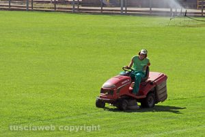 Sport - Calcio - Viterbese - I lavori all'Enrico Rocchi