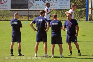 Sport - Calcio - Viterbese - Giovanni Cornacchini e parte del suo staff