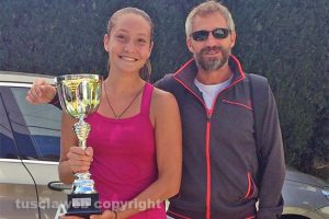 Sport - Tennis - Virginia Poggi e il suo maestro andrea Oroni
