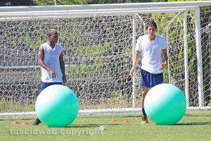 Sport - Calcio - Viterbese - Salif Dianda e Antonio Cardore