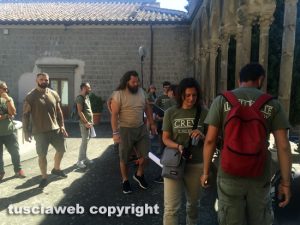 Martin Castrogiovanni e Alessio Sacara in giro per Viterbo con la troupe di Dmax