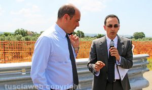 Trasversale - Inaugurazione cantiere a Cinelli - Zingaretti e Armani