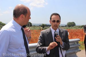 Trasversale - Inaugurazione cantiere a Cinelli - Zingaretti e Armani