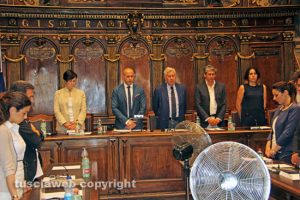 Viterbo - Il minuto di silenzio per Nadia Benedetti in consiglio comunale