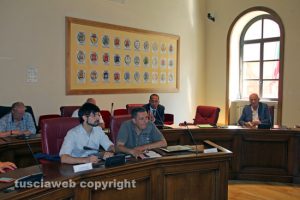 Sabatini e Marini alla riunione sui dearsenificatori in Provincia