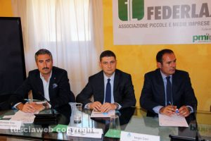 Viterbo - Giuseppe Crea (Federlazio), Alessandro Mazzoli (Pd) e il sindaco Sergio Caci (Montalto di Castro)