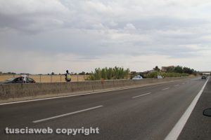 Viterbo - Scontro sulla superstrada