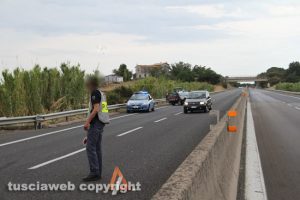 Viterbo - Scontro sulla superstrada