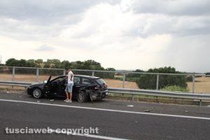 Viterbo - Scontro sulla superstrada