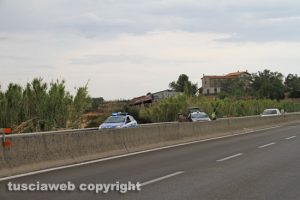 Viterbo - Scontro sulla superstrada