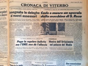 Viterbo - Santa Rosa - Il tempo del 5 agosto del 1975