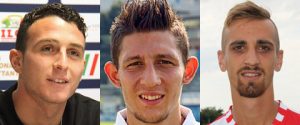 Sport - Calcio - Viterbese - Federico Pacciardi, Antonio Cardore e Mickael Varutti