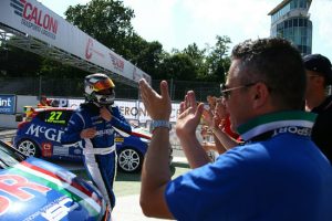 Il pilota viterbese Gustavo Sandrucci a Monza 