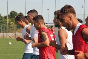 Sport - Calcio - Monterosi - Thomas Barone coi suoi nuovi compagni
