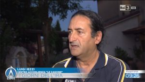 Migranti - Agorà (Rai 3) a Canino - Luigi Iezzi del centro d'accoglienza Le Cascine
