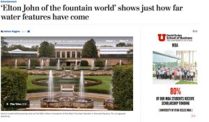 L'articolo del Washington post dedicato alle fontane