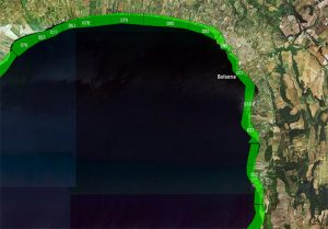 Lago di Bolsena - Mappa balneazione Arpa a Bolsena