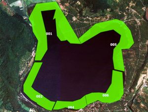 Lago di Vico - Mappa balneazione Arpa