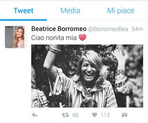 Morte di Marta Marzotto - Il tweet di Beatrice Borromeo