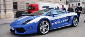 La Lamborghini della polizia