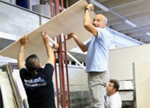 Preparativi per la minimacchina del centro storico
