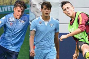 Sport - Calcio - Da sinistra: Francesco Manoni, Alessandro Rossi e Andrea Paolelli