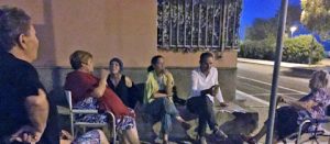 Montalto di Castro - Il sindaco Caci con gli abitanti di via Nenni