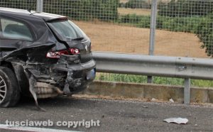 Viterbo - Scontro sulla superstrada