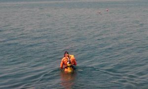Bomba nel lago di Bolsena - I vigili del fuoco in azione