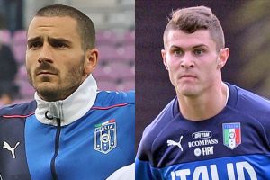 Sport - Calcio - A sinistra Leonardo Bonucci, a destra Federico Viviani