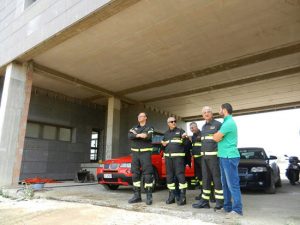 Il capo del corpo nazionale dei vigili del fuoco, Gioacchino Giomi a Viterbo 