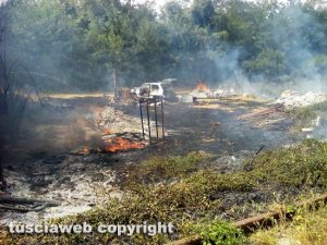 Fabrica di Roma - Incendio all'ex stazione