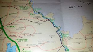 Via Francigena del Nord La cartina della regione sbagliata