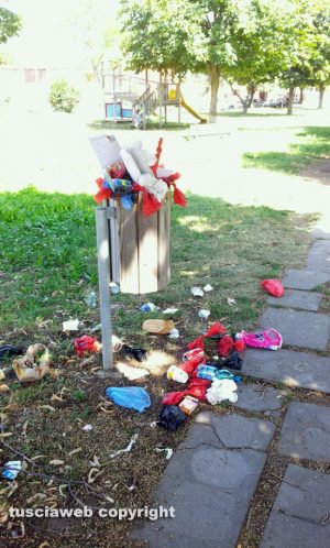 Viterbo - Giardinetti del Carmine nel degrado