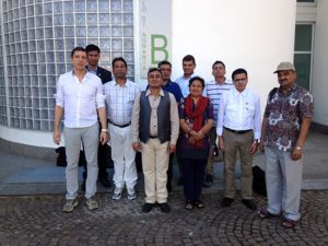 Viterbo - La delegazione del Nepal all'Unitus 