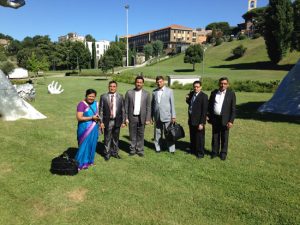 Viterbo - La delegazione del Nepal all'Unitus 