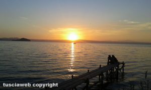 Montefiascone - Tramonto sul lago di Bolsena