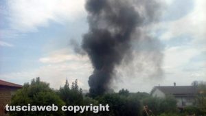 Fabrica di Roma - Incendio all'ex stazione
