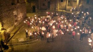 La fiaccolata a Canepina