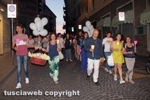 Viterbo - La fiaccolata in ricordo di Giuseppe Centamore