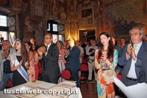 Viterbo - Caffeina Polis premia il made in Italy - L'applauso per Nadia Benedetti