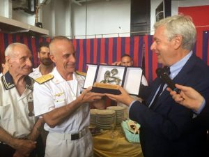 La cerimonia a La Spezia 