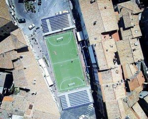 Torneo Andrea Mascarucci - Lo stadio in piazza per la finalissima
