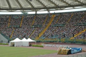 Roma - Congresso dei testimoni di Geova allo stadio Olimpico