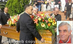 Viterbo - I funerali di Tonino Longo, segretario della Uil Scuola