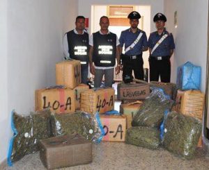 Civitavecchia - La droga sequestrata dai carabinieri 